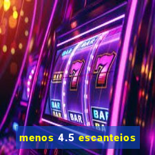 menos 4.5 escanteios