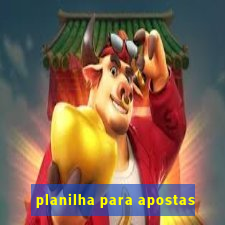 planilha para apostas