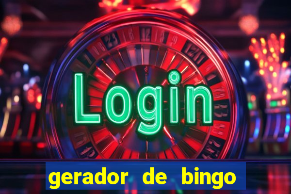 gerador de bingo de palavras