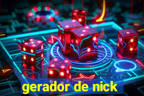 gerador de nick