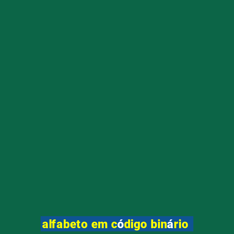 alfabeto em código binário